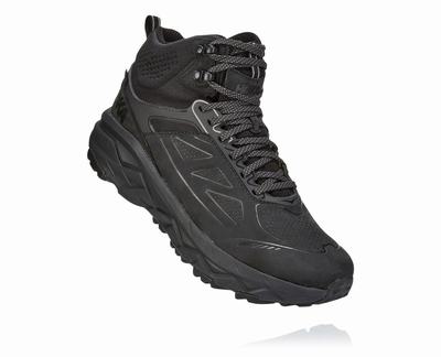 Hoka One One Men's Challenger Mid GORE-TEX Wide Shoes Black (HO0593) Australia